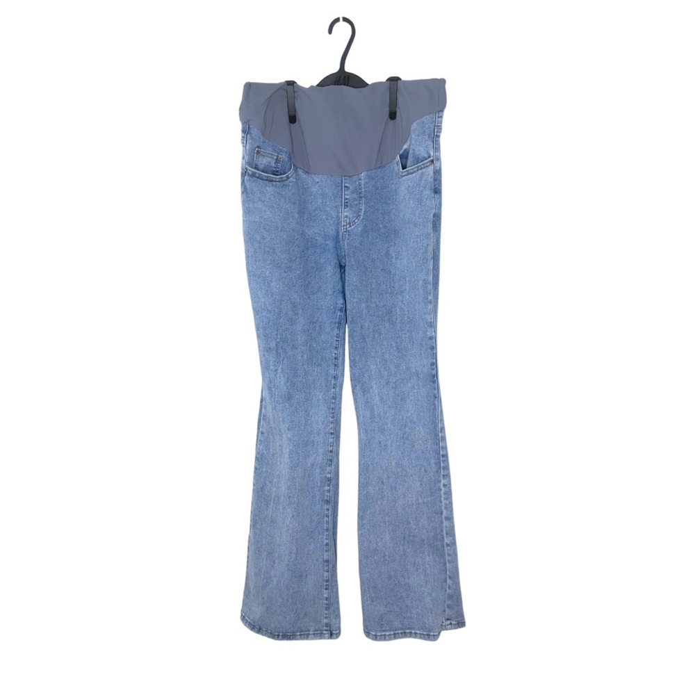 Maternity Flared Jeans with Stretch Panel